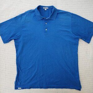 Peter Millar Lisle Polo Men's Shirt - BLUE - XL (VGC)